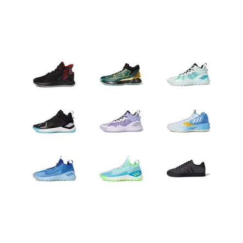 【攀登】adidasD圆头系带织物减震防滑耐磨中帮实战篮球鞋男款