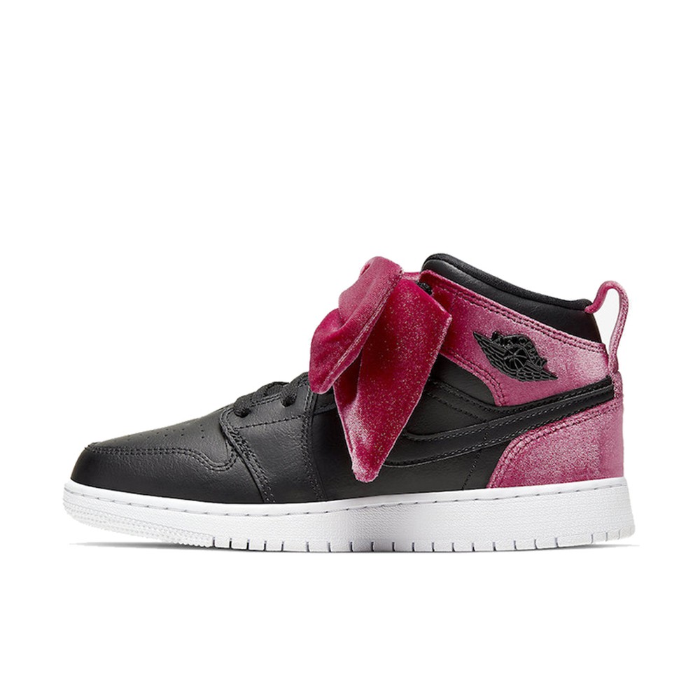 【攀登】Jordan Air Jordan 1 Mid Bow 牛皮 中帮 儿童篮球鞋