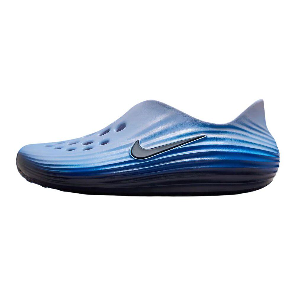 【攀登】 Nike 洞洞鞋 其他 夏 包头 男 一脚蹬 厚底 蓝色