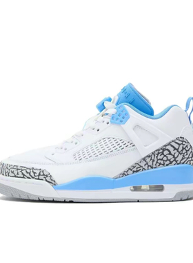 Jordan Spizike LOW 舒适百搭 耐磨 低帮复古篮球鞋 男女同款白色