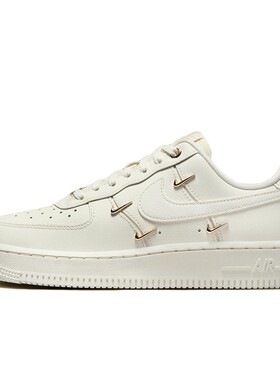 Nike 板鞋 白色 平跟 耐磨 四季通用 圆头 系带 低帮 女