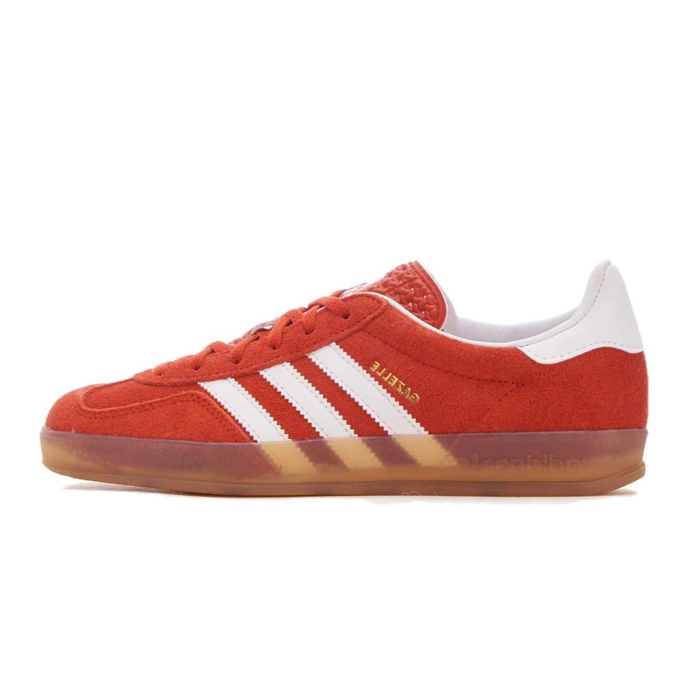 【攀登】 adidas originals 板鞋 皮革 防滑 低帮 系带 橙色 圆头