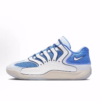 Nike KD 18 EP 百搭舒适 低帮 篮球鞋 男款 蓝白