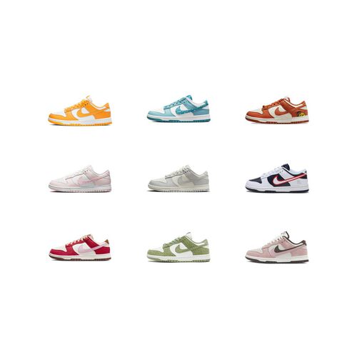 【攀登】Nike Dunk 合成革人造革 舒适薄底 复古低帮板鞋 女款