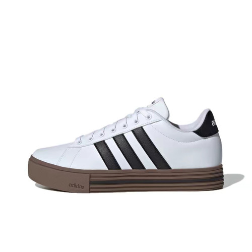 adidas Daily 4.0 舒适百搭 低帮 板鞋 男女同款 白黑色