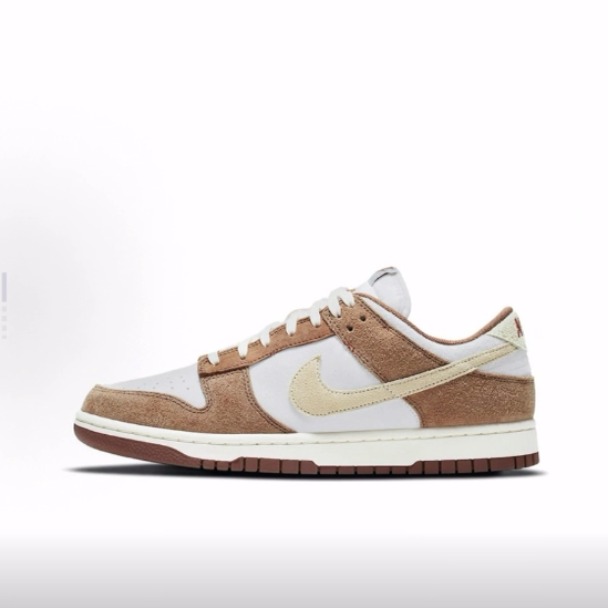 Nike Dunk翻毛皮 Retro Prm "Medium Curry"低帮板鞋男女同款白棕