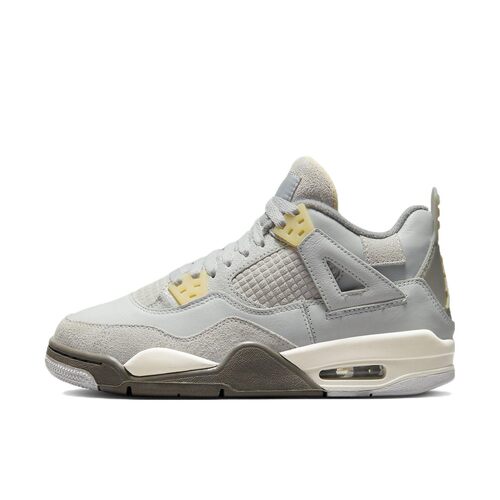 Jordan 儿童篮球鞋 秋夏春冬 灰色 中帮 圆头 系带 皮革