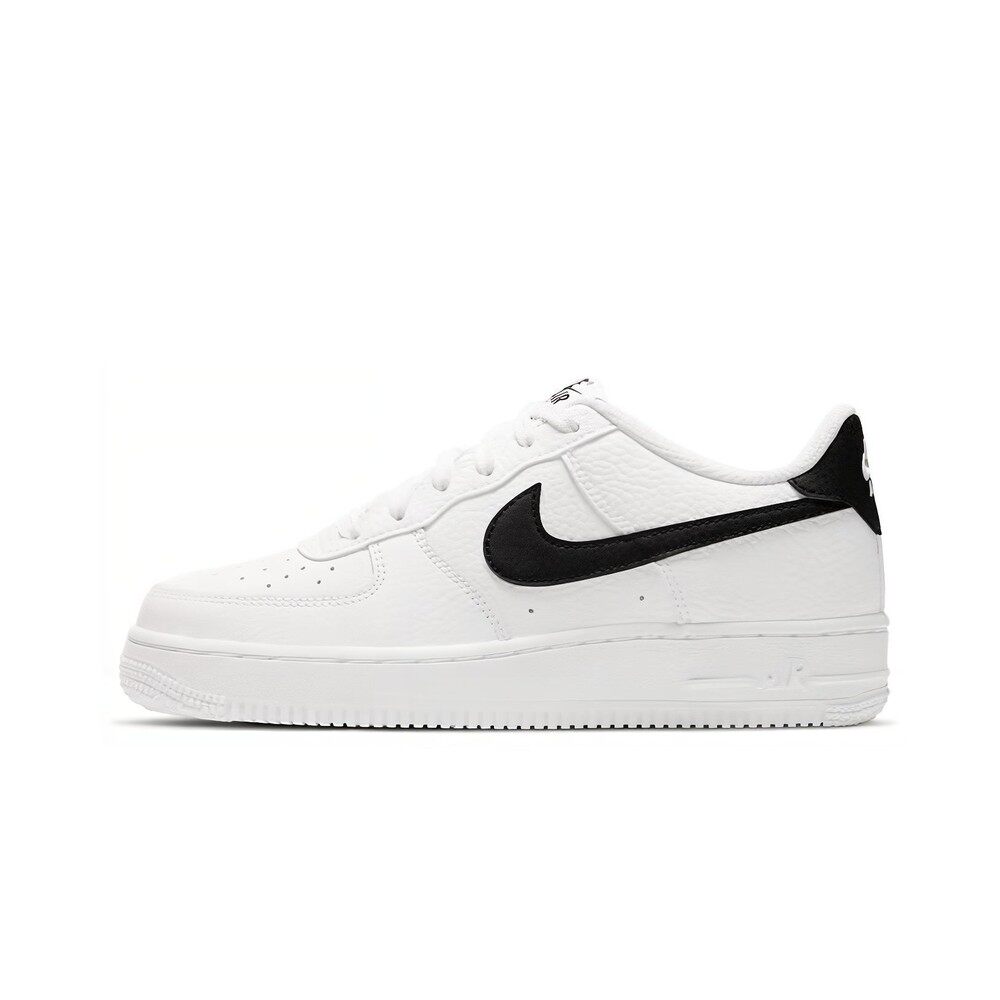 Nike 儿童板鞋 皮革 防滑减震 圆头 低帮 白色 秋夏春冬