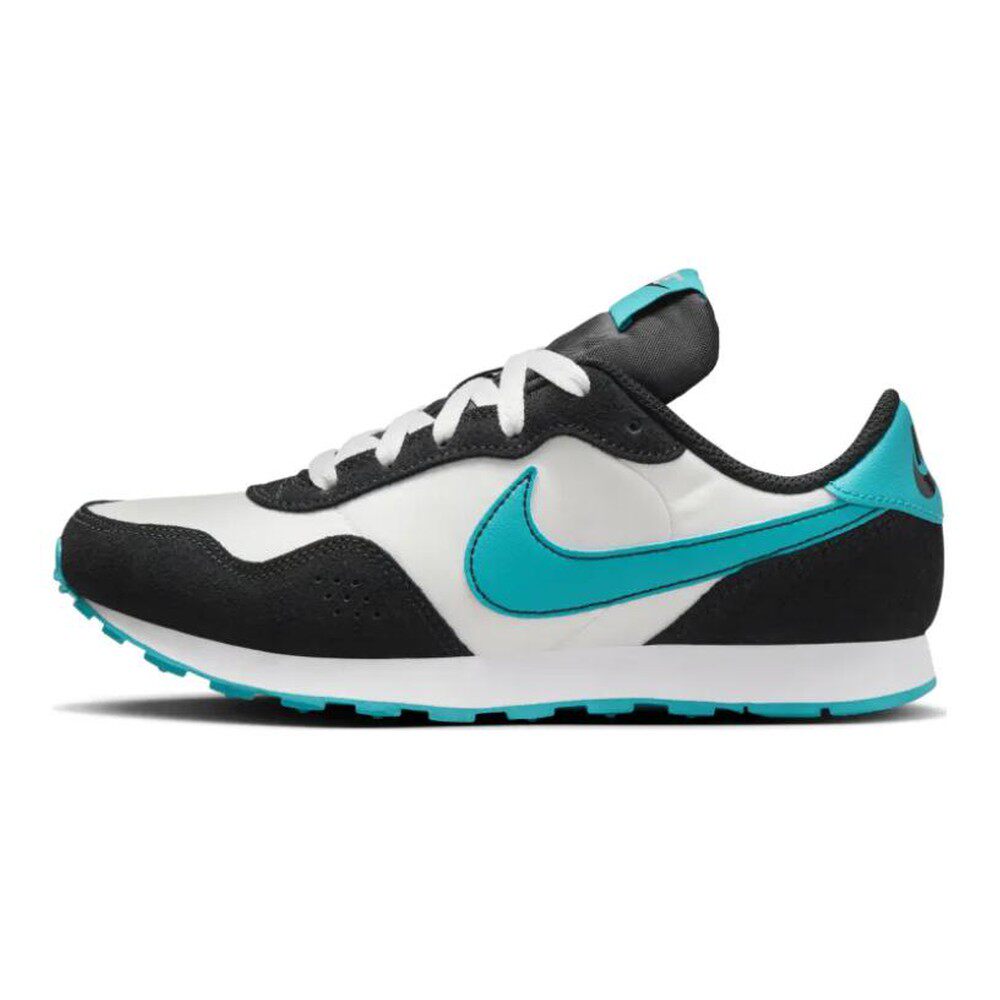 Nike 跑步鞋 四季通用 圆头 平跟 织物皮革 黑色 蓝色 防滑耐磨