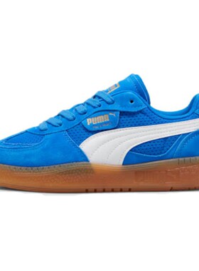 【攀登】 PUMA 板鞋 四季通用 系带 牛皮 防滑耐磨 低帮 蓝色