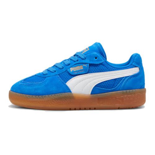 【攀登】 PUMA 板鞋 四季通用 系带 牛皮 防滑耐磨 低帮 蓝色