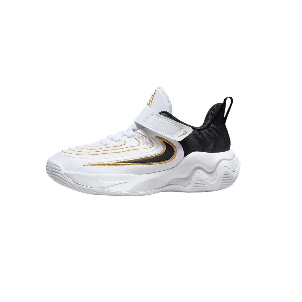 【攀登】 Nike 儿童篮球鞋 秋夏春冬 魔术贴 低帮 耐磨 米白色