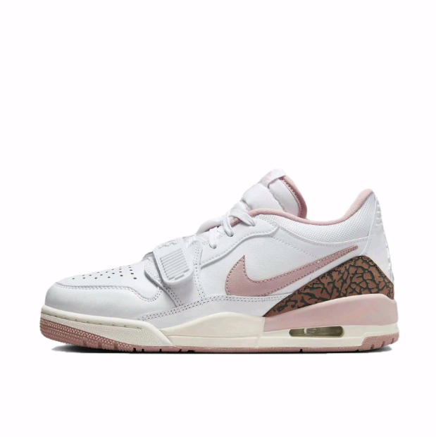 Jordan Legacy 312 舒适 防滑 低帮 复古篮球鞋 女款 白粉