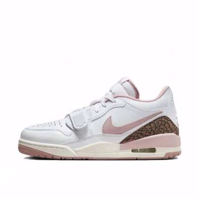 Jordan Legacy 312 舒适 防滑 低帮 复古篮球鞋 女款 白粉