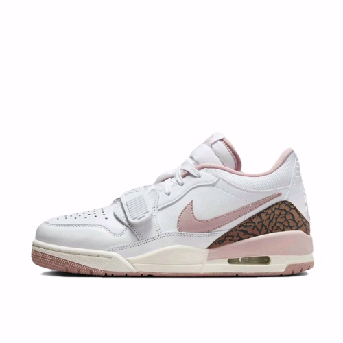 Jordan Legacy 312 舒适 防滑 低帮 复古篮球鞋 女款 白粉