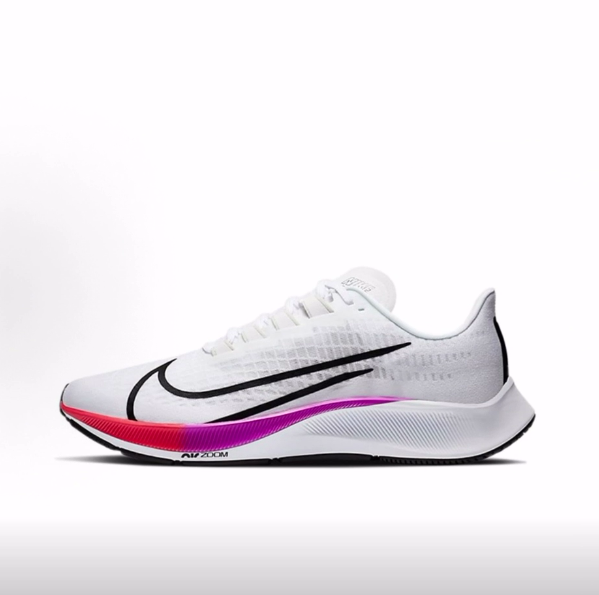 Nike Pegasus 37 马拉松低帮休闲马拉松训练跑步鞋男女同款白彩虹