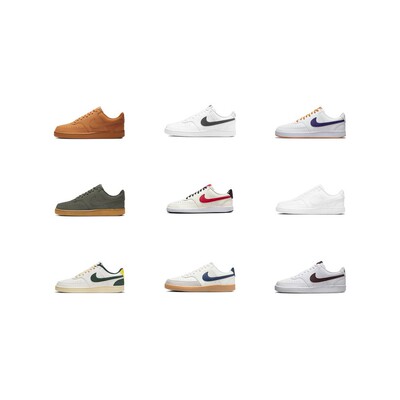 【攀登】NikeCourtVision1Low皮革休闲防滑耐磨轻便低帮板鞋