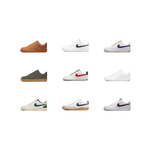 【攀登】NikeCourtVision1Low皮革休闲防滑耐磨轻便低帮板鞋