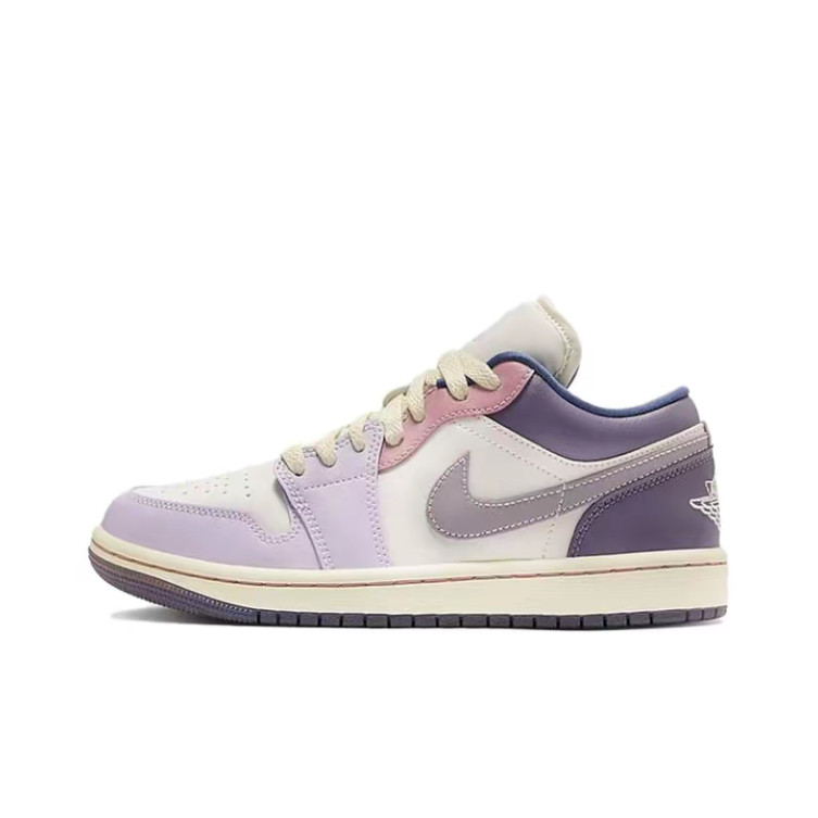 Jordan Air Jordan 1 low彩蛋 复活节低帮 复古篮球鞋 女款粉紫色