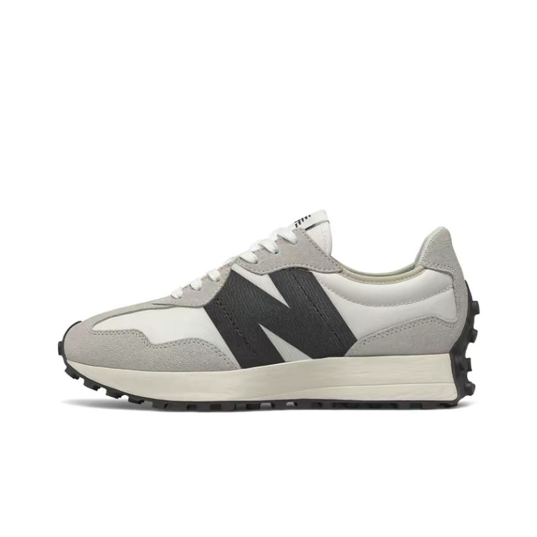 New Balance NB 327舒适耐磨 低帮休闲城市通勤跑步鞋 男款灰黑白