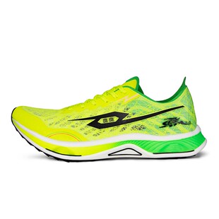 短跑 通用 黄色 四季 尖头 薄 运动风 低帮 绿色 跑步鞋 弹射者