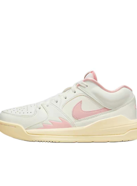 Jordan Stadium 90 皮革日常百搭减震防滑低帮生活休闲鞋女款白粉