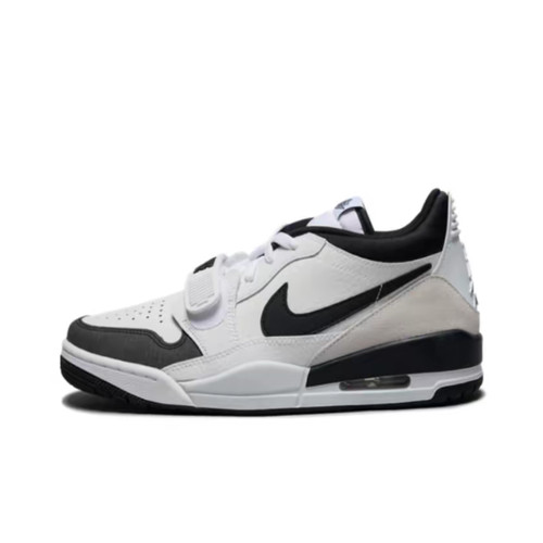 Jordan Legacy 312 皮革舒适百搭减震耐磨低帮复古篮球鞋男款黑白