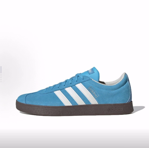 adidas VL COURT 2.0VlClassic舒适休闲低帮德训鞋男女同款蓝白色