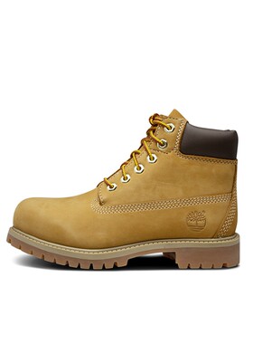【攀登】 Timberland 儿童靴子 黄色 圆头 秋冬 厚底