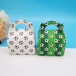 12个装足球卡通派对聚会礼物糖果盒子巧克力包装纸盒创意运动派对