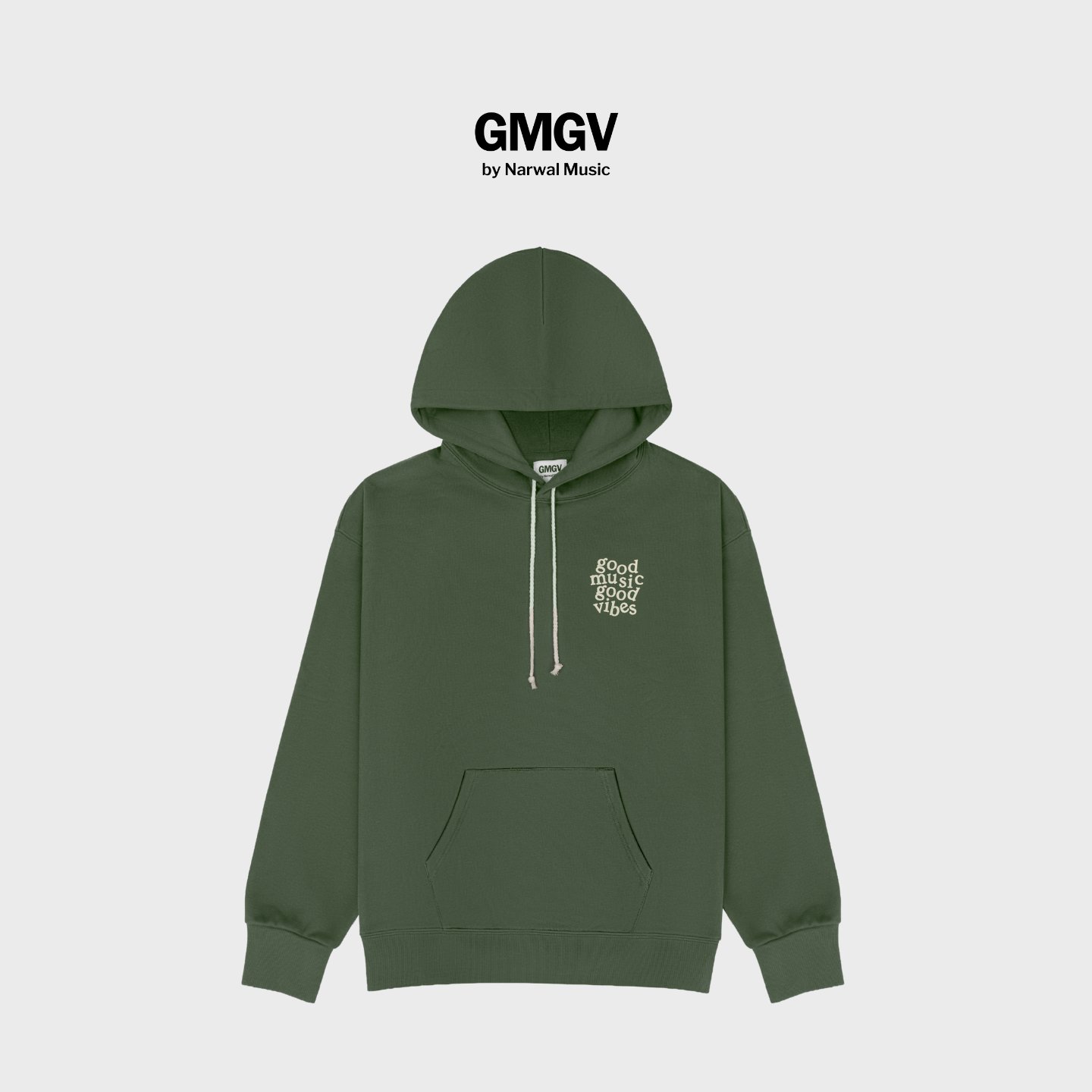 GMGV经典Logo加绒保暖连帽卫衣