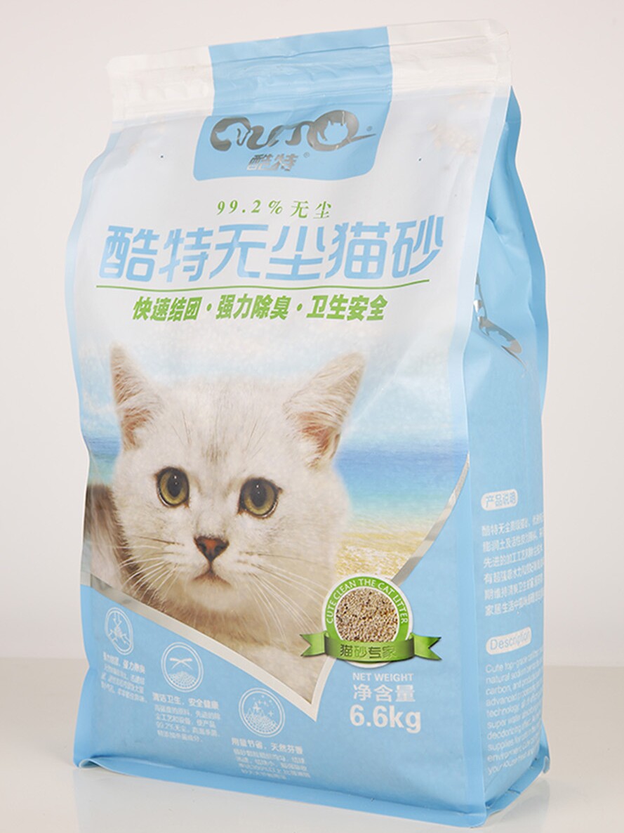 酷特猫砂包邮膨润土6.6KG强结团吸水快无尘猫沙6.6KG猫咪用品