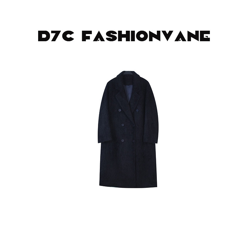 【XINMO买手店】绵羊毛山羊绒双面呢修身羊毛大衣女外套C12102501