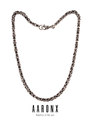 AARONX925银美式复古项链