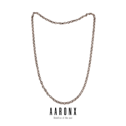 AARONX925银做旧项链