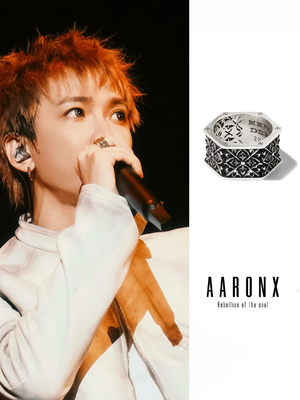 设计师中世纪暗黑风雕花戒指新品