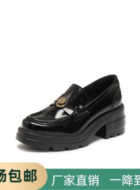 同款2026新款许愿币爵士乐福鞋英伦风小皮鞋一脚蹬女单鞋EEZ05AA6