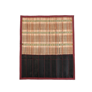 艺修子笔帘毛笔专用便携书法毛笔收纳笔帘卷笔袋竹制毛笔竹学生笔袋复古中国风大中小号大容量便捷卷帘式笔袋