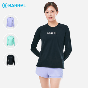 韩国BARREL冲浪衣女士防晒泳衣分体宽松长袖水母服潜水服2025新款