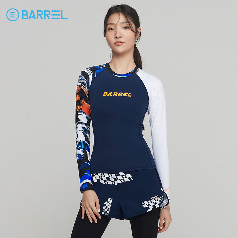 Barrel女士分体长袖泳衣