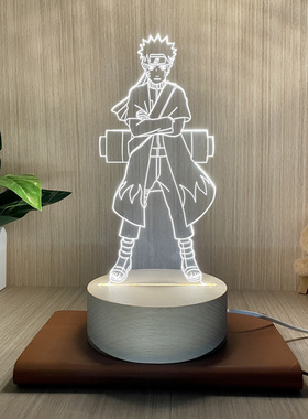新款变色火影忍者动漫周边鸣人小夜灯床头灯卧室灯送男女生日礼物