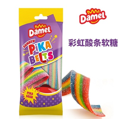 儿童休闲零食包装彩虹条