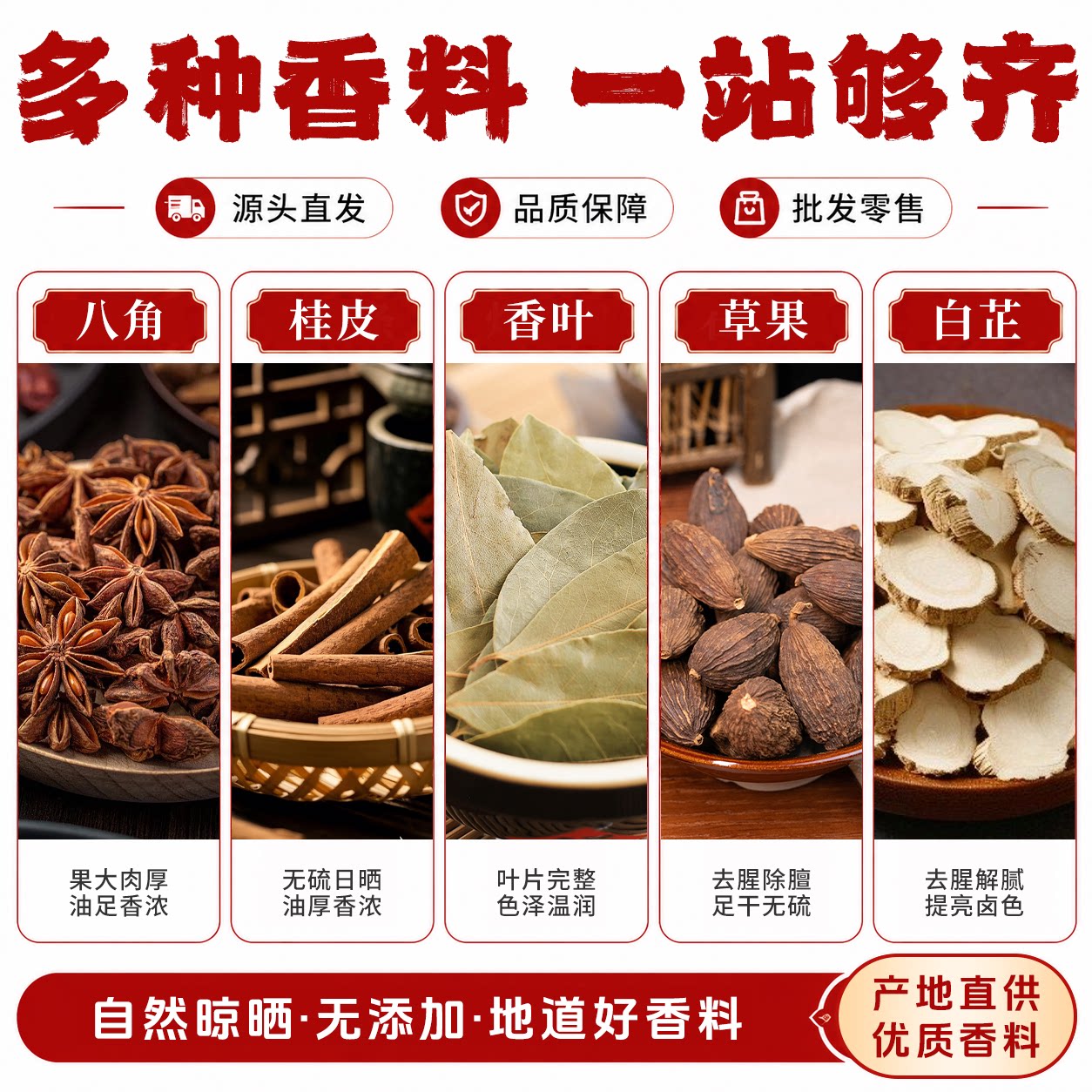 广西八角桂皮大料100g干货卤料