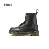 经典 TBOF 显腿长 8孔1460厚底3.6cm马丁靴女真牛皮短靴男固特异