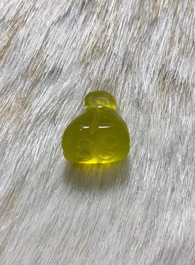 新天然岫玉水透莲蓬吊坠玉挂件发簪配饰手链配珠高冰透莲子项链