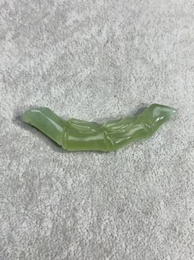 新天然玉石竹节大尺寸竹节吊坠国风中式项链岫玉高冰水墨竹节项链