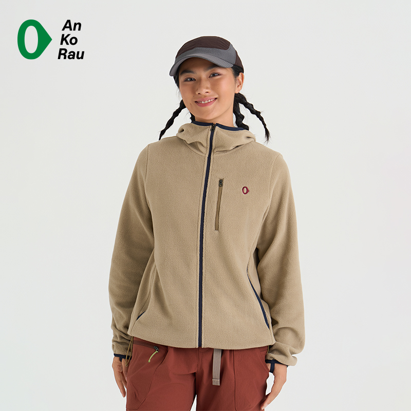 安高若户外徒步旅行轻量抓绒外套