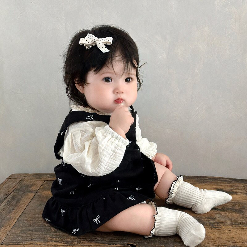 学院风女宝宝春秋款牛仔裙两件套新款韩版女童气质时尚背心裙洋气