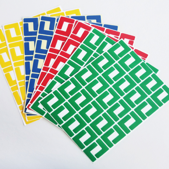 桌面物品区域定位标识