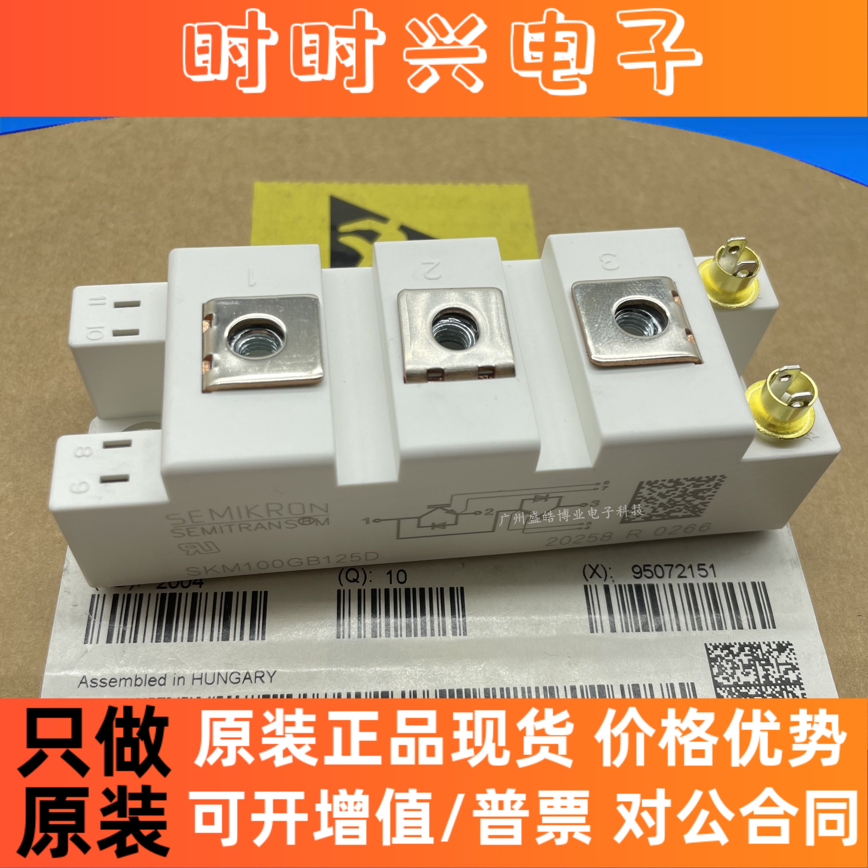 SKM100GB12T4/12V/123D/124D/128D SKM100GB125DN原装现货IGBT